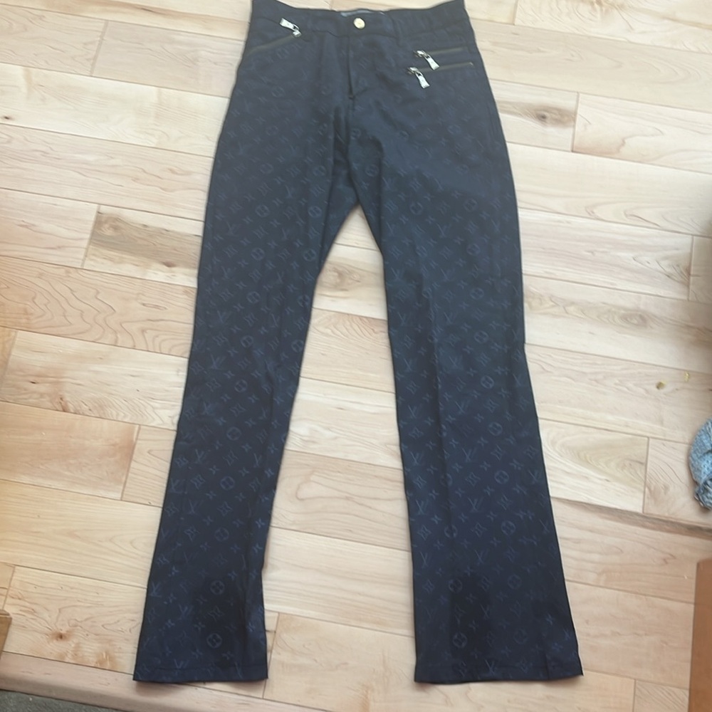 Louis Vuitton Monogram Black Pants